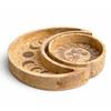 Moon Shaped Round Tray S/2
