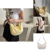 Trendy Street Style Canvas Tote Bag For Women 2024 New Fashionable Lightweight Crossbody Purse