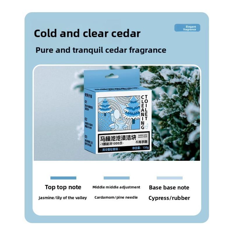 

Мощное удаление накипи и дезодорация для устранения неприятных запахов и ароматовСвежий синий пузырь Блок для чистки унитаза cool cedar