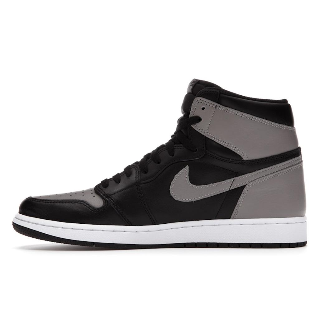Air Jordan 1 Retro High OG Shadow 2018 Unisex Sneakers Grey Black White-Medium-Grey 555088-013