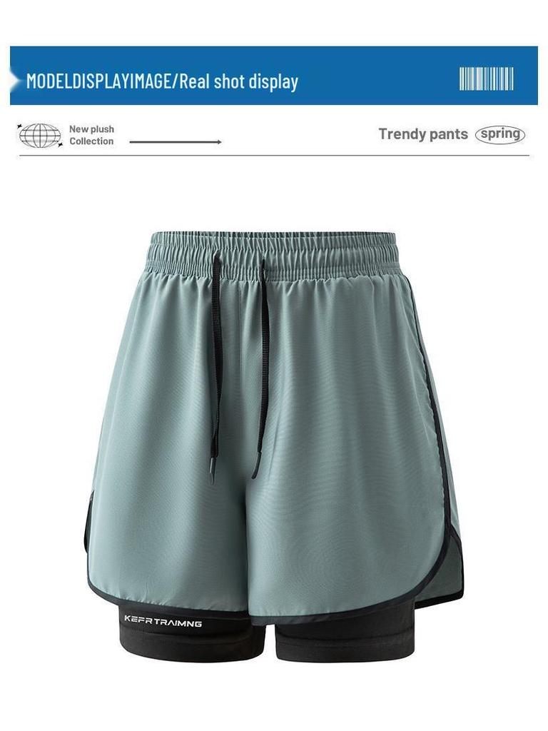 2026 Dual-Layer Men's Shorts: Sports, Running, Beach, Fitness