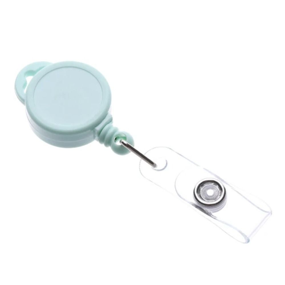 

Держатель для ID-карты с защитой от потери, бейдж с именем, легко выдвигающаяся пряжка, выдвижной бейдж-ролик, офисные аксессуары зелёный