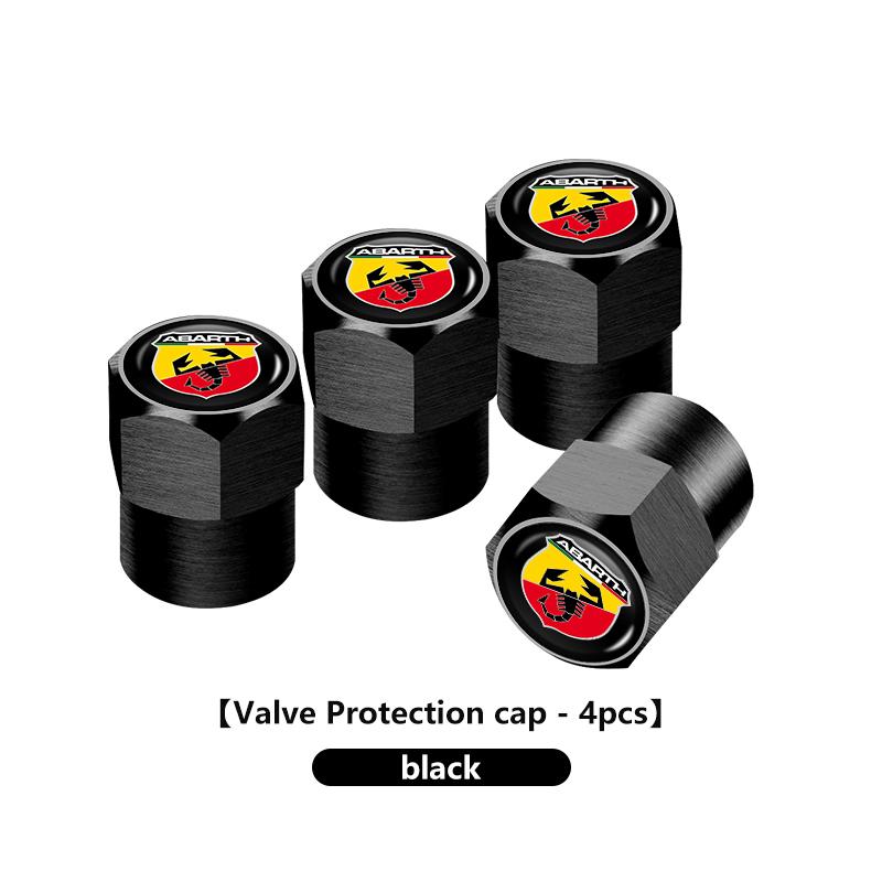 4pcs Aluminum Dustproof Protection Cap Car Wheel Tire Valve For Abarth Stilo Ducato Palio Bravo Linea Doblo 500 Grande Tipo