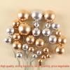 Gold & Silver Foam Cake Decoration Balls - Birthday & Dessert Table Ornament