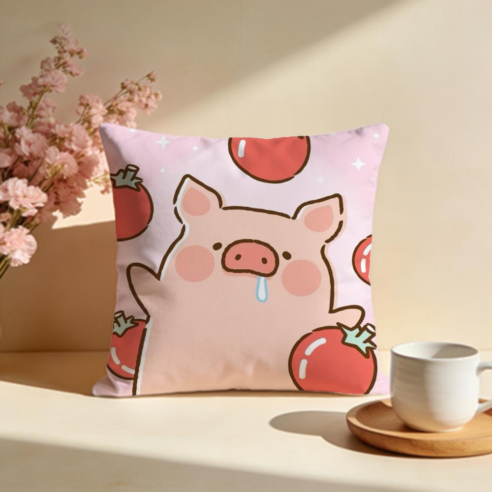 Hot LLulu Piges Cushion Cover Stylish Washable Pillow Cover Ideal for Couch Bedroom Car Decoration