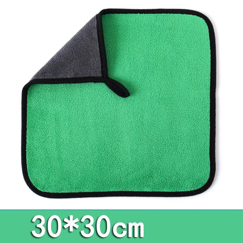 Thickened Car Washing Towel Double Layer Microfiber Cleaning Towels Car Window Glass Detailing Drying Cloths Auto Wash Supplies