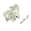24 Pieces Multicolor Lobster Claw Clasp Leather Crimp Cord Clip Ends Crafts