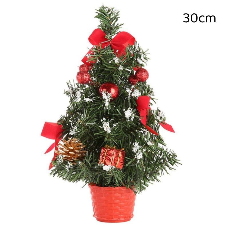 1Pcs 20/30/40Cm Mini Artificial Christmas Tree Pine Needle Tree Mini Xmas Tree Christmas Decor Desktop Ornament New Year Gift