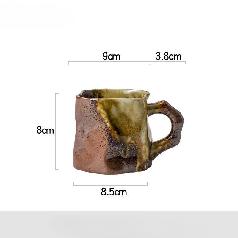 Ceramic coffee cup with high face value, retro online celebrity, high-end, refined ins style, mug, water cup, office cup