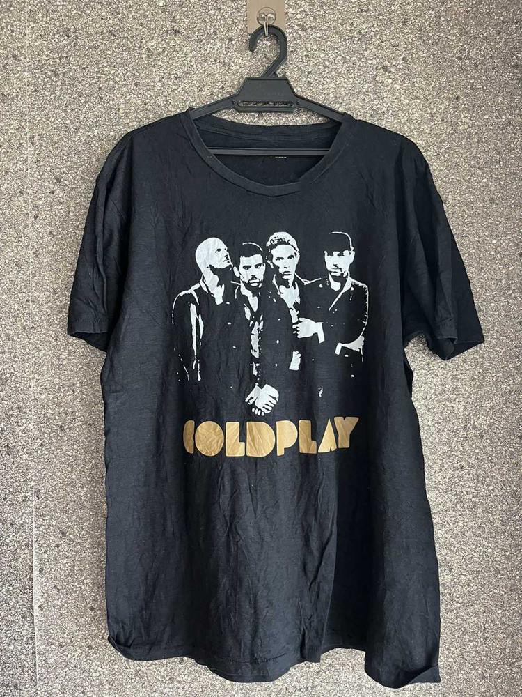 

Хлопковая футболка унисекс с изображением участников группы Coldplay, все размеры S