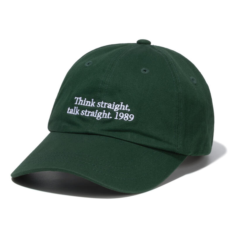 Think Washed Curve Cap - Green