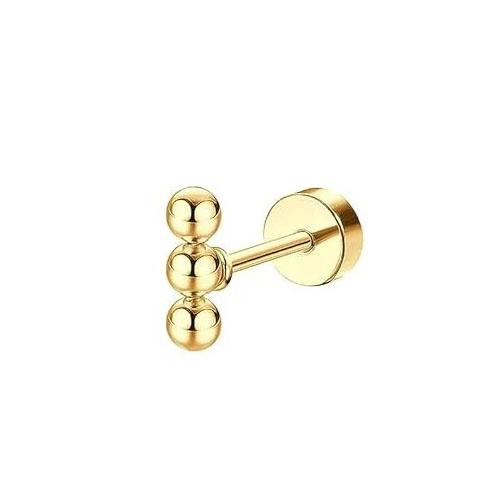 Bobisty 1PC Flat Back Earrings for Women Hypoallergenic Surgical Steel Earrings for Sensitive Ears 20G Cartilage Small Stud Hoop