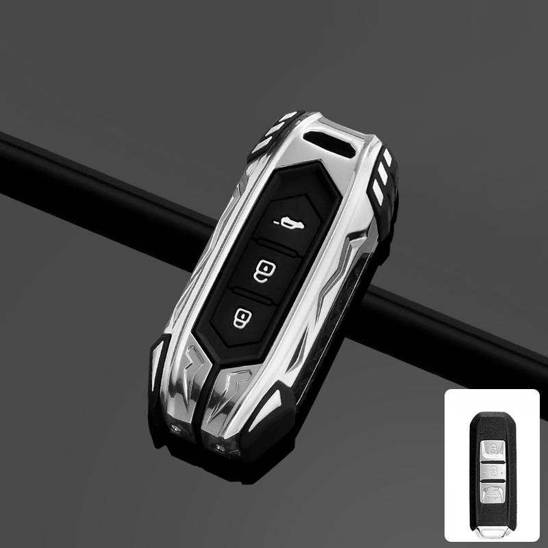 Zinc Alloy Car Flip Key Case Cover Shell Fob For Baojun 560 Rs-5 530 630 310 E100 310W 510 730 360 Holder Keyless Accessories