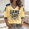Women's Rugby Fan Shirt 3/4 Sleeve Sports Support Top
