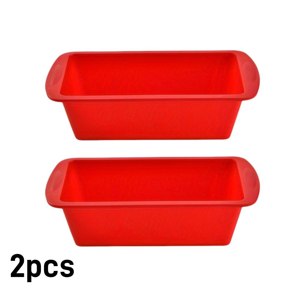 1/4pcs Non-Stick Loaf Pans Flexible Silicone Rectangle Cake Pan for Baking Bread BPA Free Brownie Toast Mold Kitchen Essentials