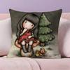Cartoon S-Santoro Gorjuss Pillow Case Ultra Soft Skin Friendly Fabric Cloud Like Comfort & Concealed Zipper