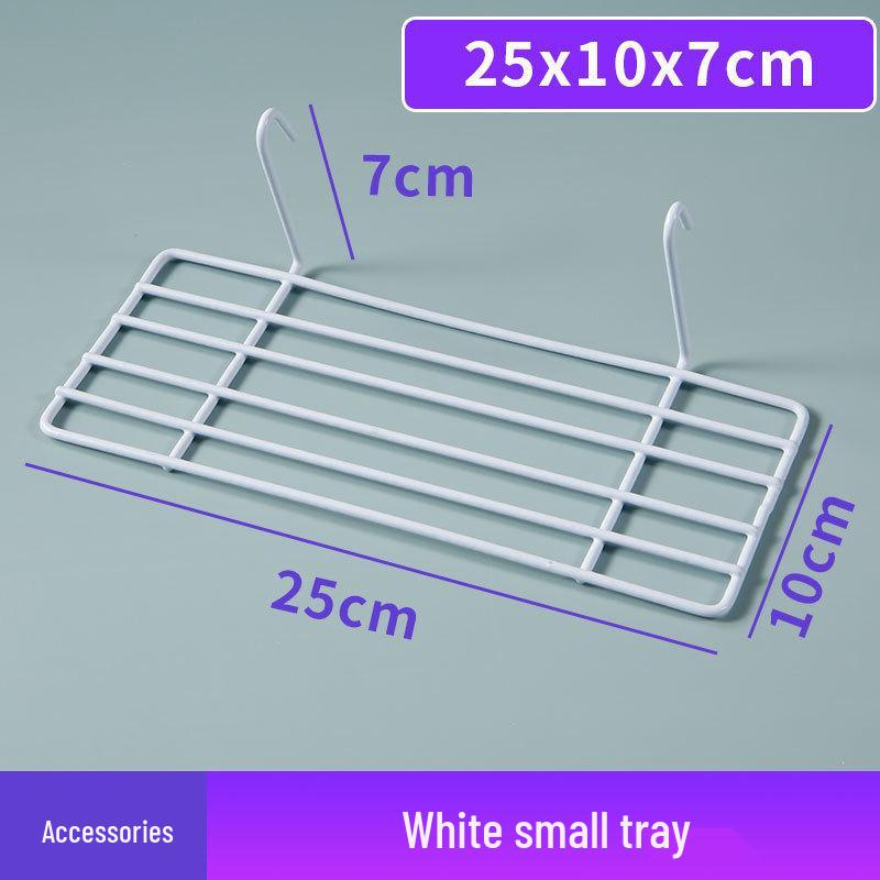 White Wire Grid Mesh Display Rack for Storage & Photos