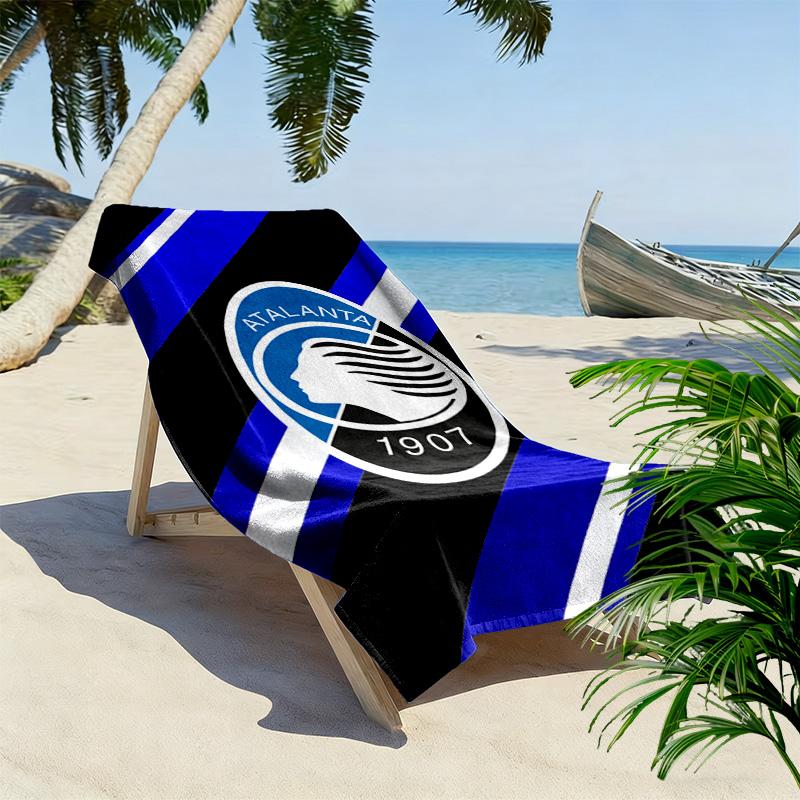 Asciugamano da Spiaggia Stampa Atalanta, Asciugamano Grande Morbido Asciugatura Rapida per Spiaggia Campeggio Nuoto