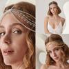Glittering Diamond Hairband Multi Layer Wedding Hair Jewelry Forehead Headband