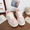 Spring new thick-soled pink bread shoes women's ins versatile niche women's sports and leisure shoes