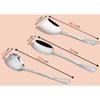 4 Pieces Stainless Steel Serving Spoons Set for Dining Table/Kitchen, 1.8 Mm Heavy Gauge