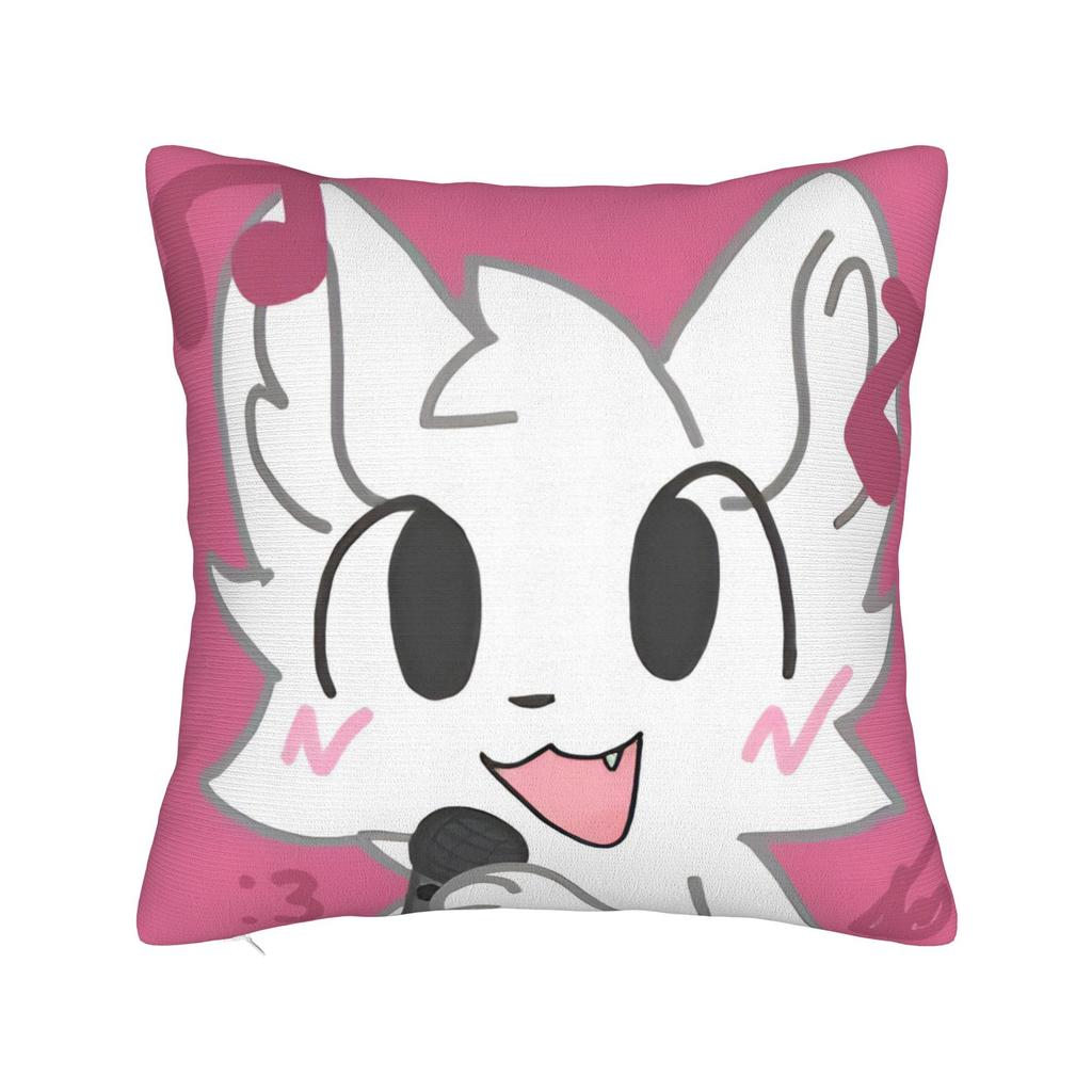 Boykisser Square Pillow Case Cat Cushion Cover Custom Zippered Decor Pillowcase for Car 18"