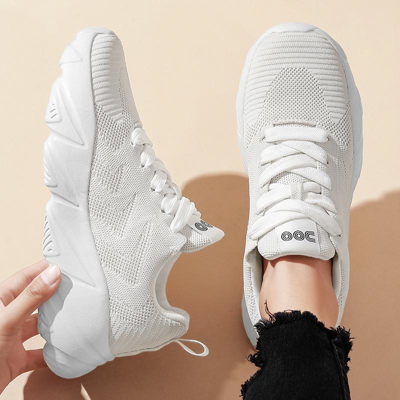 Fashion New Man Shoes Breathable Casual Sneakers Summer White Running Women Lightweight Soft Sports Shoe for Male Large Size 35-46