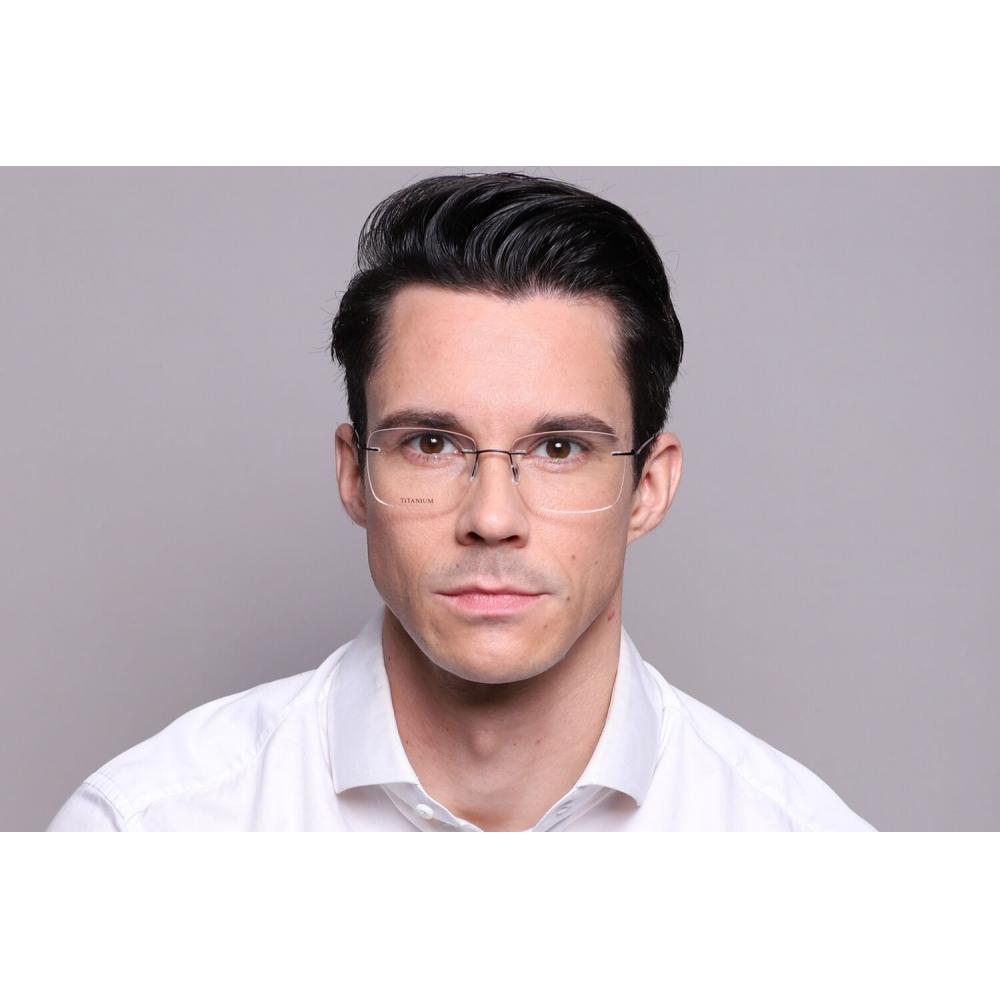 Rimless Rectangle Matte Black SmaRtbuy Collection Henny Rt 009 C5 Fashion Unisex Eyeglasses