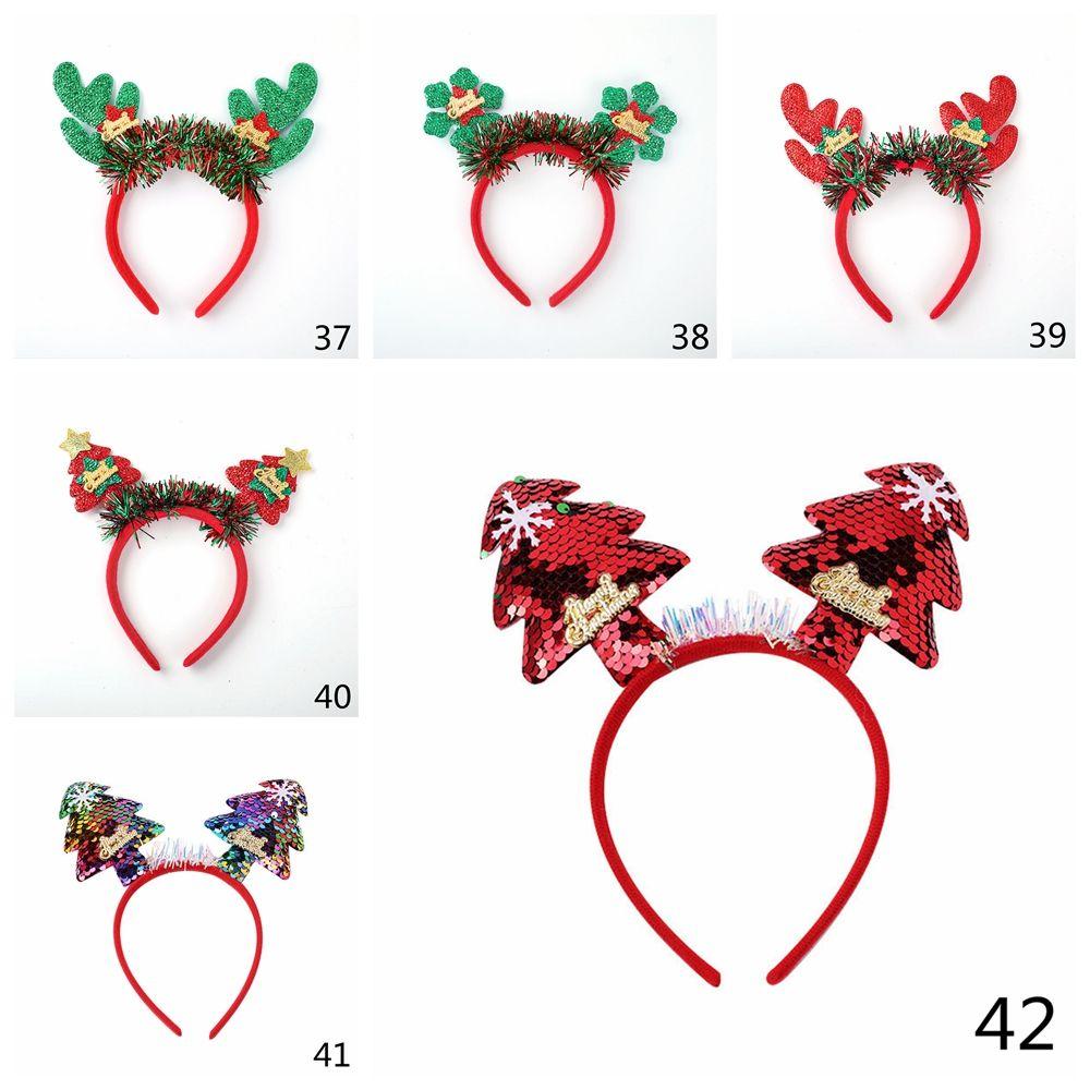 Antlers Hair Accessories Christmas Headbands Christmas Decorations Reindeer Headwear Xmas Hairband