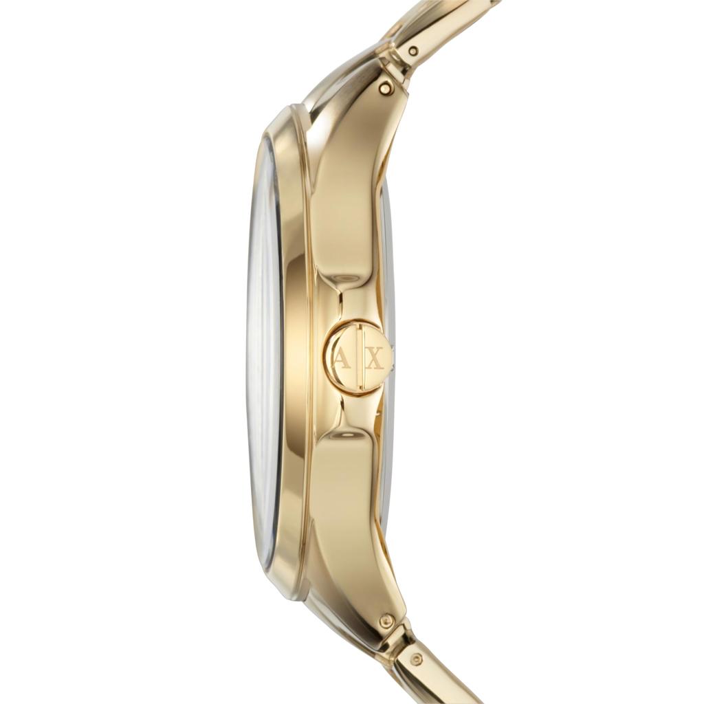 Armani Exchange Black Dial Gold PVD Men's Watch AX2122