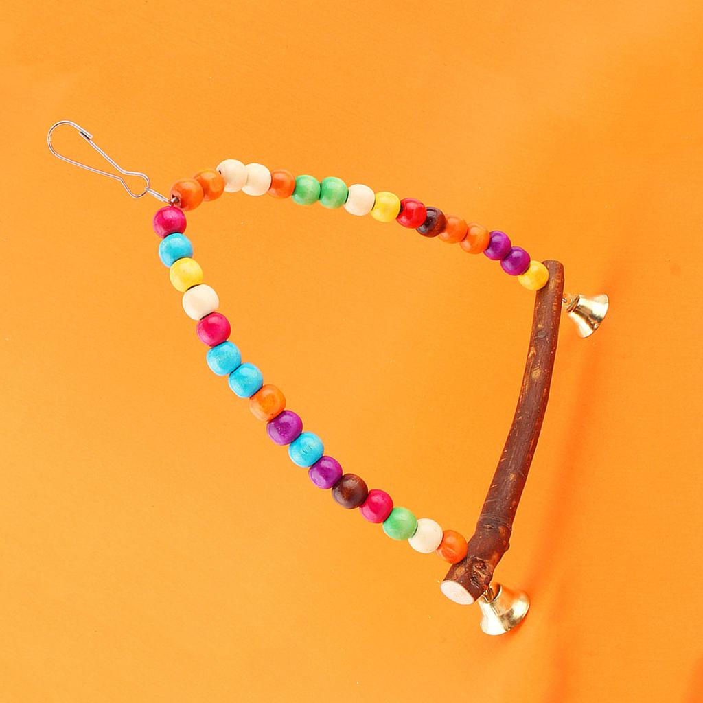 Pet Bird Parrot Parakeet Budgie Cockatiel Cage Hammock Swing Toys Hanging Toy