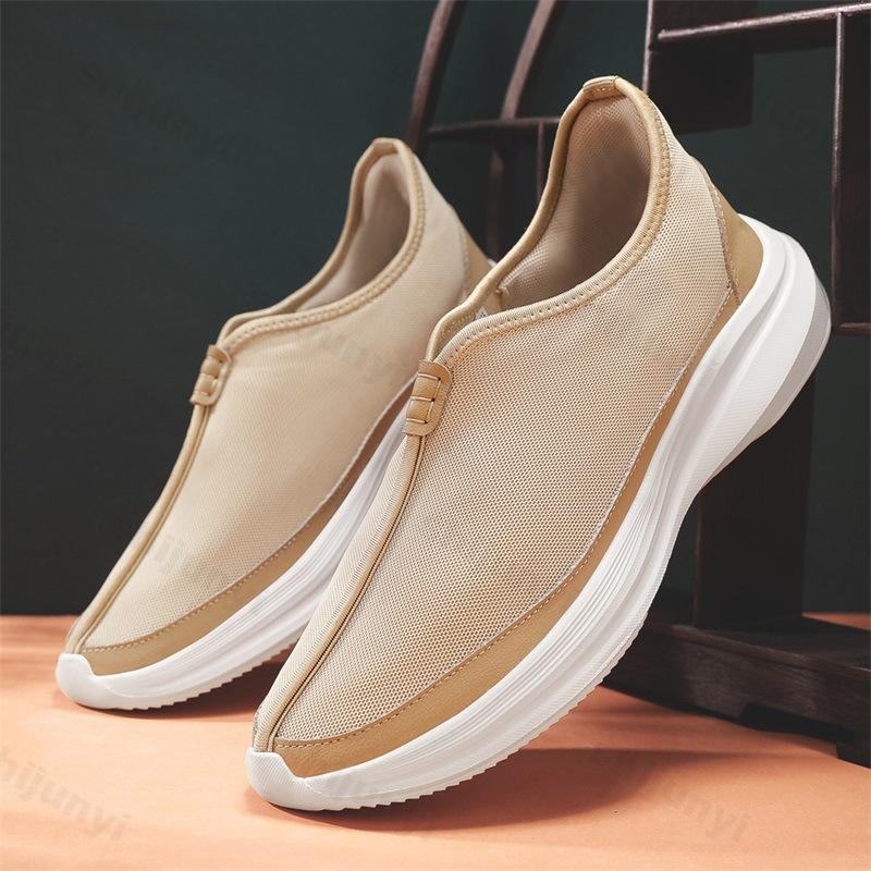 Fashion Men's Casual Shoes 2025 Summer New Style Fashion Trend Cloth Sport Leisure Slip On Canvas Shoes Comfortable Lightweight Sneakers