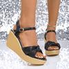 Fashion 2025 New Women Sandals High Quality Summer Wedge Sandals for Women High Heels New 2025 Platform Open Toe Elegant Shoes for Women