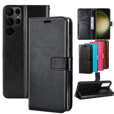 Funda con tapa tipo billetera de cuero para libro para Samsung Galaxy S23 Ultra S22 S21 A54 A53 A14 A04s Huawei P50 Xiaomi Redmi Note 11 iPhone 14 13 12 11 Pro Max