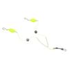 Attractive Silver Finish Double-Hook Rig Fishing Hooks Metal Fishing Hooks