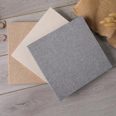 16inch Simple Linen Self-adhesive Lamination DIY Photo Album for Family Lovers Birthday Gift Wedding Baby Large Capacity