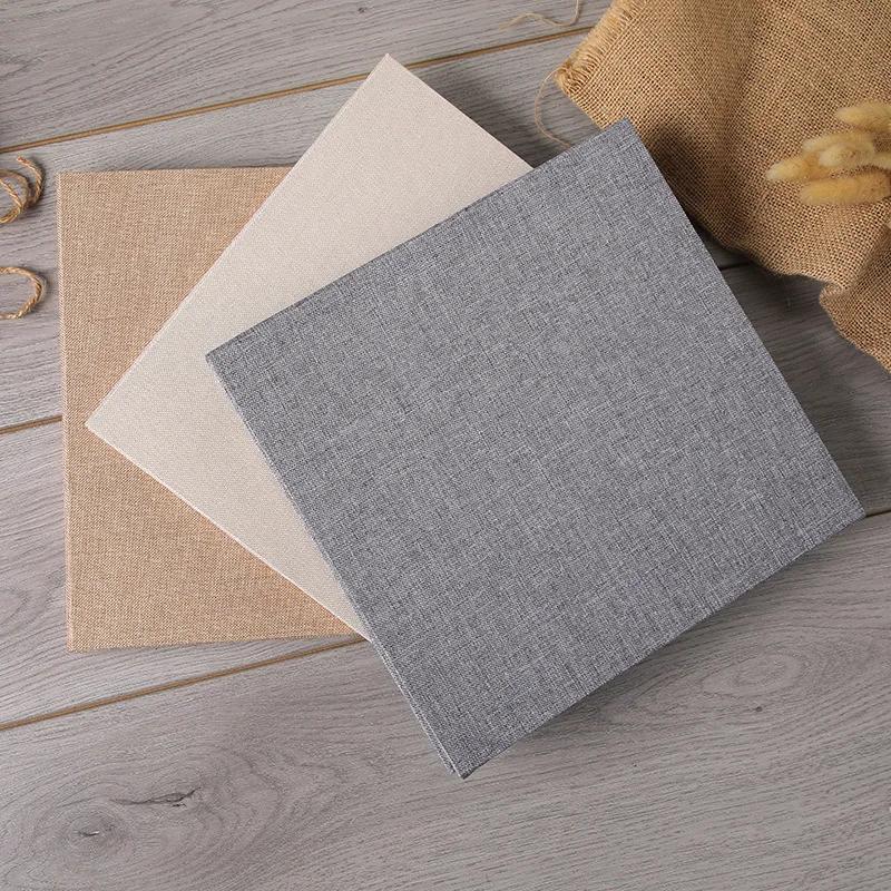 16 Zoll Einfache Leinen Selbstklebende Laminierung DIY Fotoalbum für Familie Liebhaber Geburtstagsgeschenk Hochzeit Baby Große Kapazität