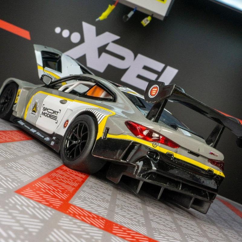 Simulation M4 GT3 Alloy Sports Car Car Model Sound And Light Can Open The Door Children's Toy Car Gift