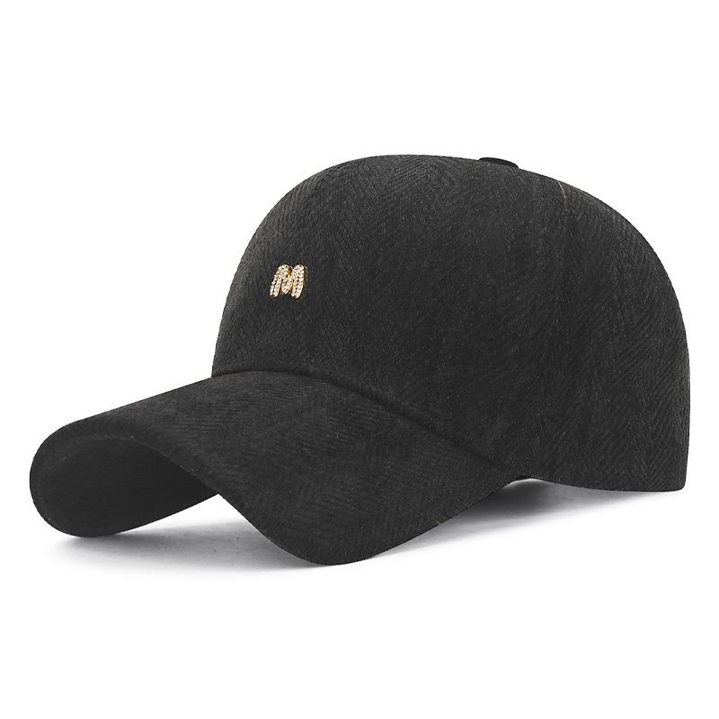 

Spring Autumn Fishbone Pattern Hard Baseball Cap for Men Women Couple Sun Hat чёрный