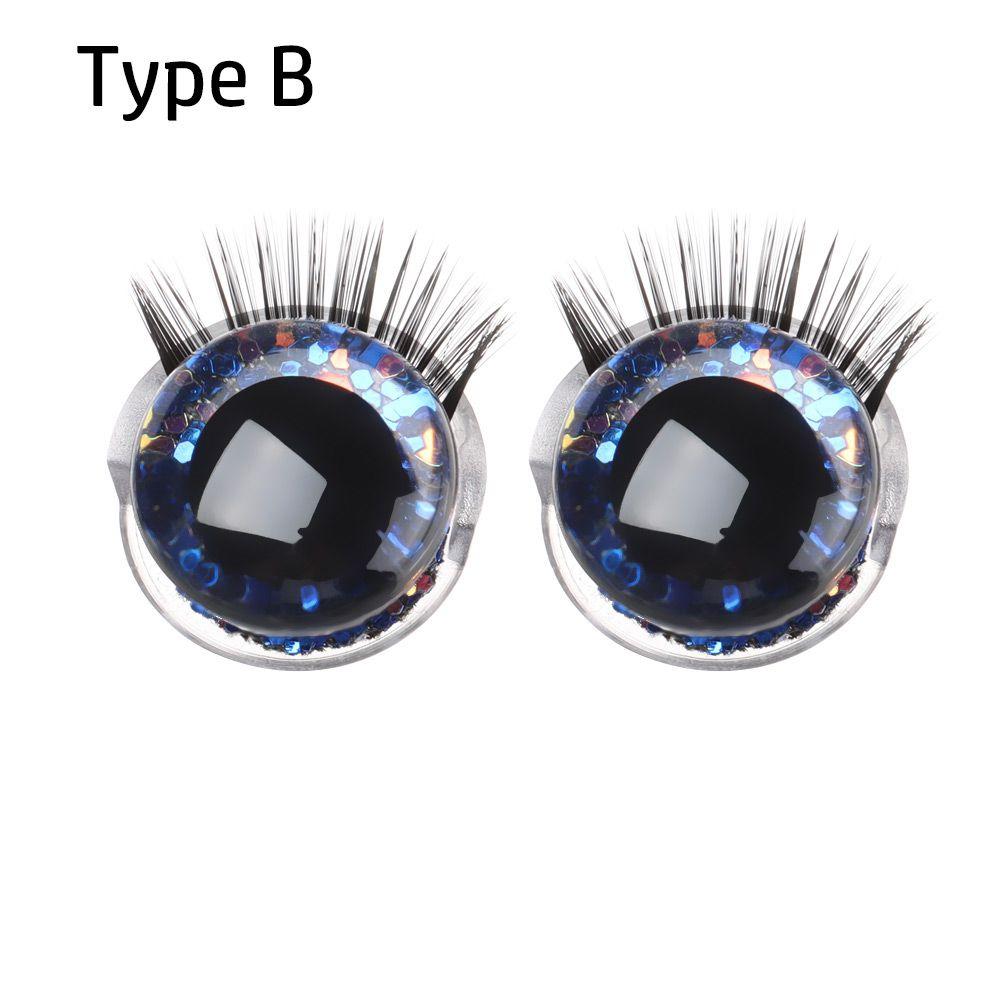 Cheap Toy Parts DIY Stuffed Toys Accessories Eyes +Eyelash Eye