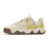Low Top Vintage Skateboard Shoes Women's Cream Yellow 122618036-2
