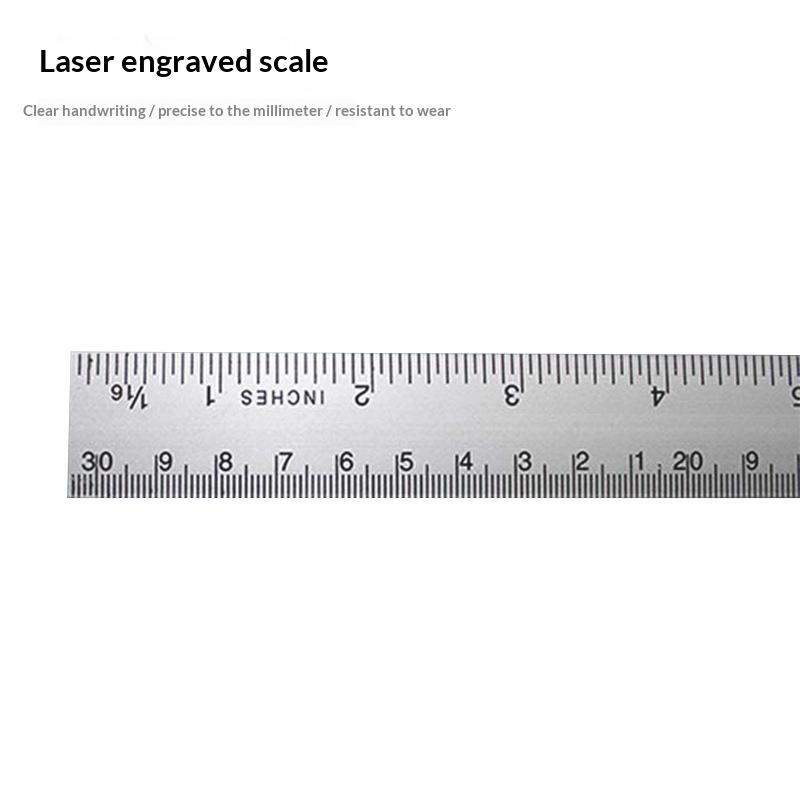 Combination Square Ruler 12 Inch 300MM With Bubble Level Precision Metric Ruler for Building Layout