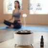Diffusore di Aroma a Fiamma con Rumore Bianco Lava Vulcanica Umidificatore Grande Stile Medusa Nebbia Diffusore di Oli Essenziali 3 Modalità di Velocità