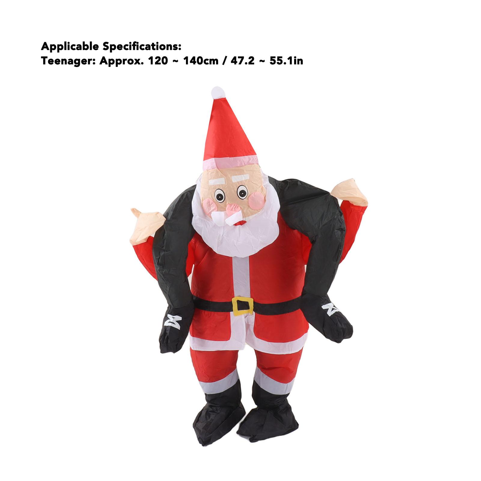 

Костюм Санты Забавный Дед Мороз Езда Надувной Шоу Вечеринка Косплей Ролевые Игры Реквизит