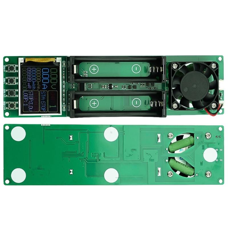 Two Channel Battery Capacity Internal Resistance Analysis With Auto Stop Charging 1A Maximumly Current 4.2V Full Charge Compact Design For Flat Cell