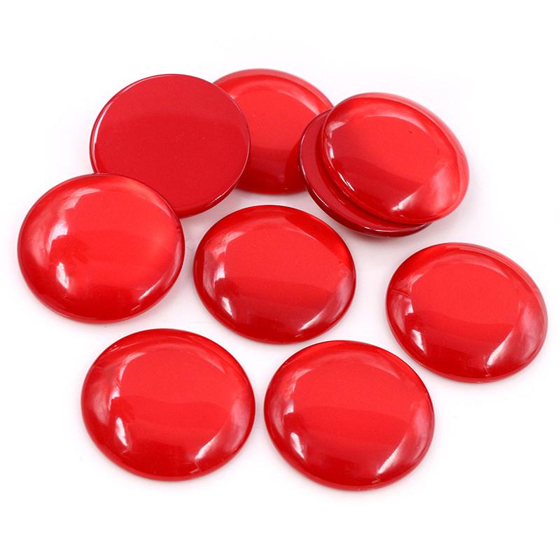 10pcs/lot 25mm Multi Mixed Color Flat Back Resin Cabochons Cameo Fit 25mm Cameo Base Domed Jewelry Accessories Supplies