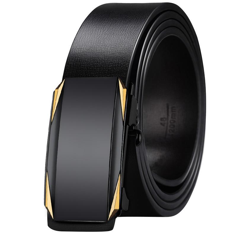 

Новый ремень Ремень из коровьей кожи с автоматической пряжкой для мужчин Повседневный деловой Простой и универсальный Ремень для брюк для мужчин среднего и молодого возраста 110cm