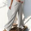 Women's Fashion Casual Solid Color Print High Waist Trousers Pants & Capris