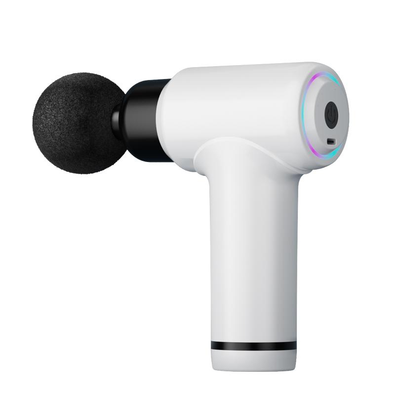 Portable Fascial Massage Gun Electric Percussion Pistol Massager Body Relaxation Massage Deep Tissue Replaceable Massage Head