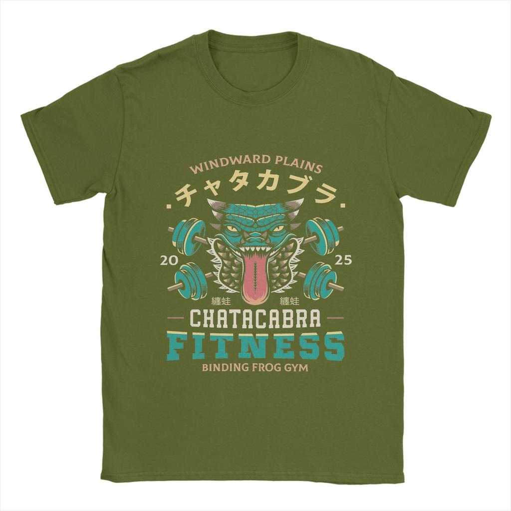 Fantastisches Monster Hunter T-Shirt für Herren O-Ausschnitt Reine Baumwolle T-Shirt Chatacabra Fitness Kurzarm T-Shirts Grafisch bedruckte Oberteile